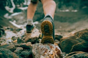 Wanderung über Steine